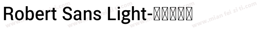 Robert Sans Light字体转换